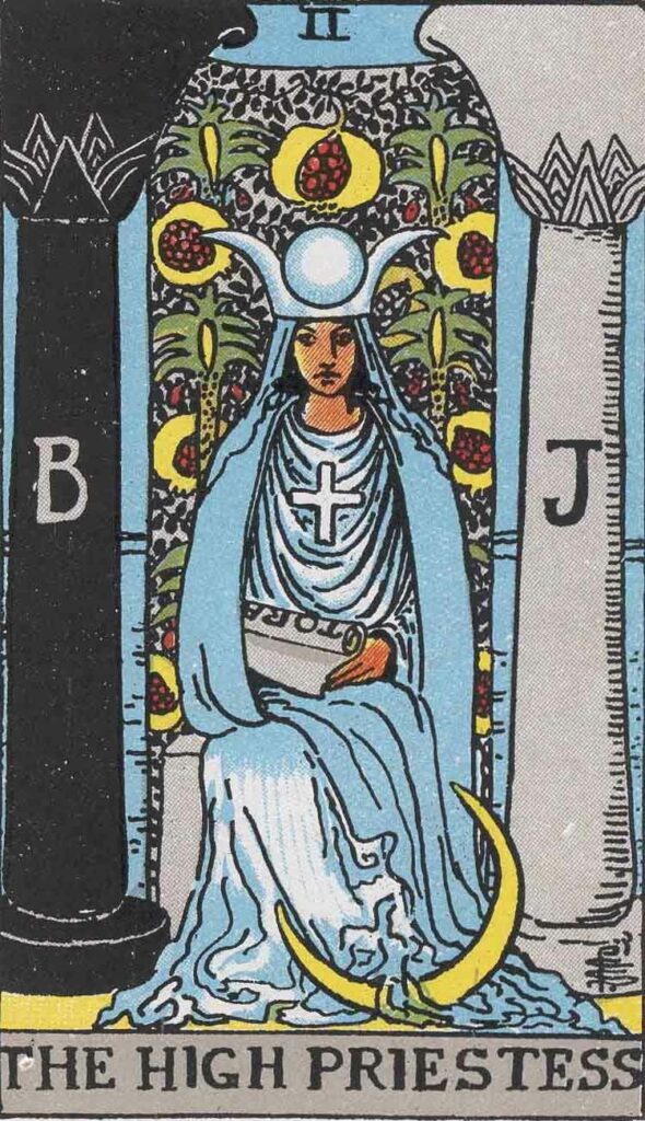 RWS Tarot Card The High Priestess