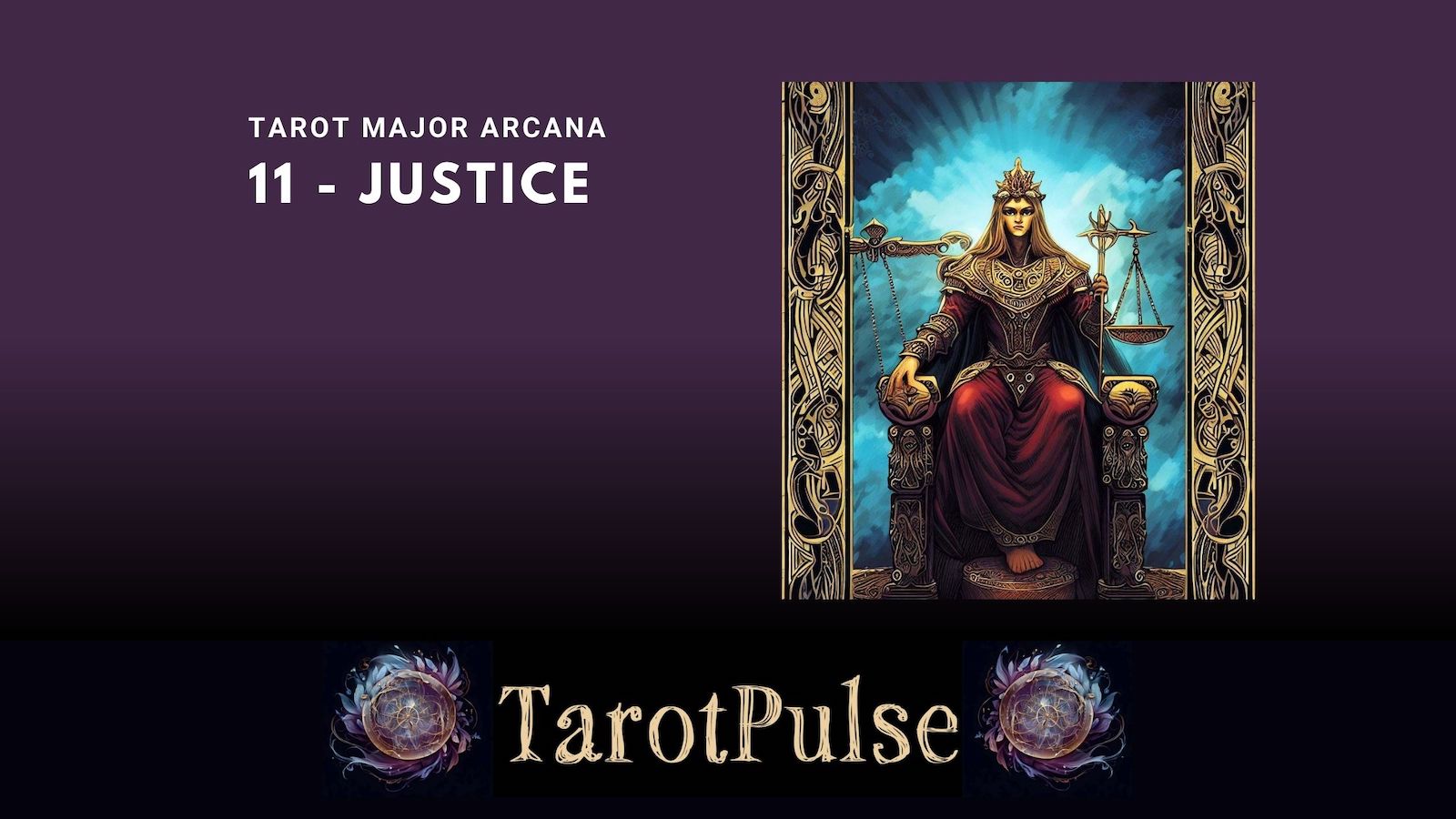 Tarot Major Arcana 11 - Justice