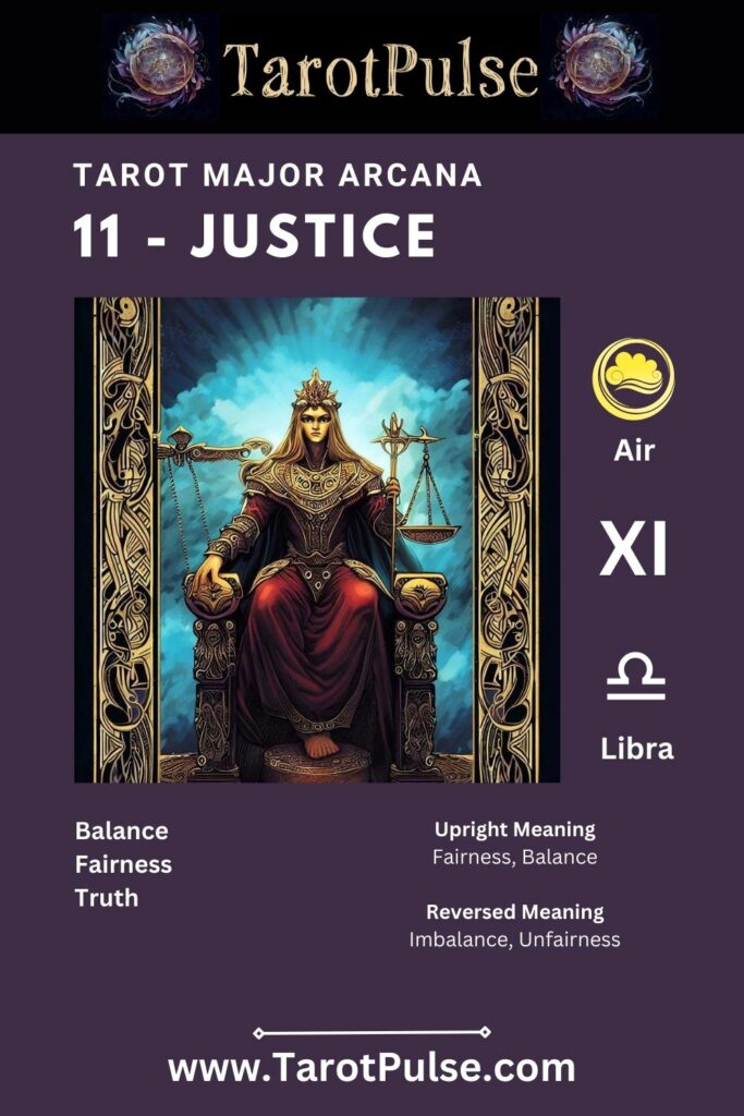 Tarot Major Arcana 11 - Tarot "Justice"