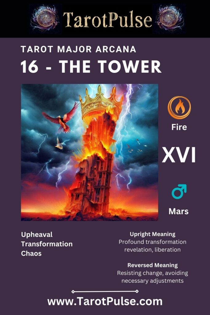 Tarot Major Arcana 16 - Tarot "The Tower"