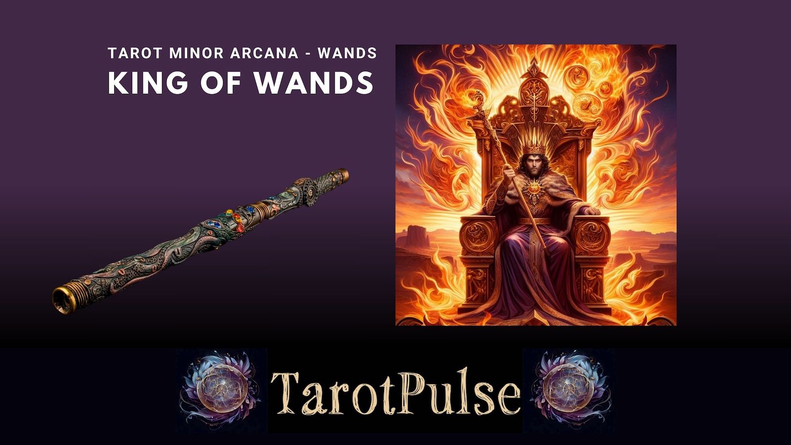 Tarot Minor Arcana - Wands - King of Wands
