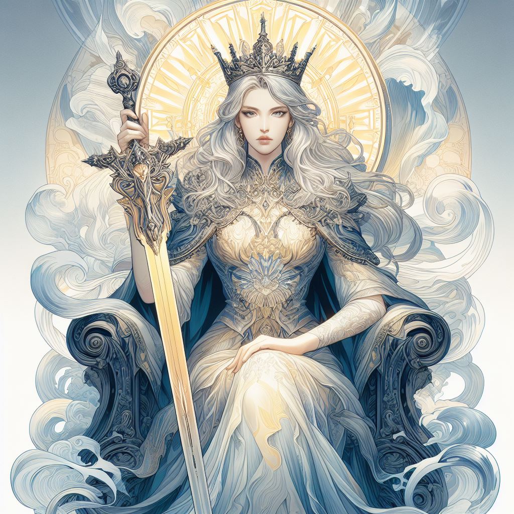 The Queen of Swords Tarot Card Meanings: (Upright and Reversed)